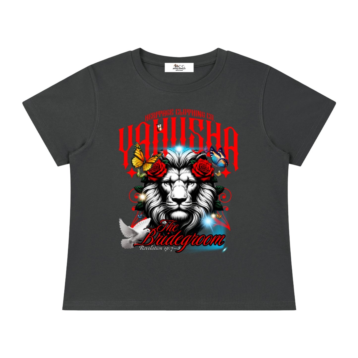 Marriage Of The Lamb Women's Solid Slim Fit T-Shirt