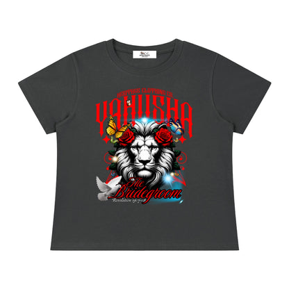 Marriage Of The Lamb Women's Solid Slim Fit T-Shirt