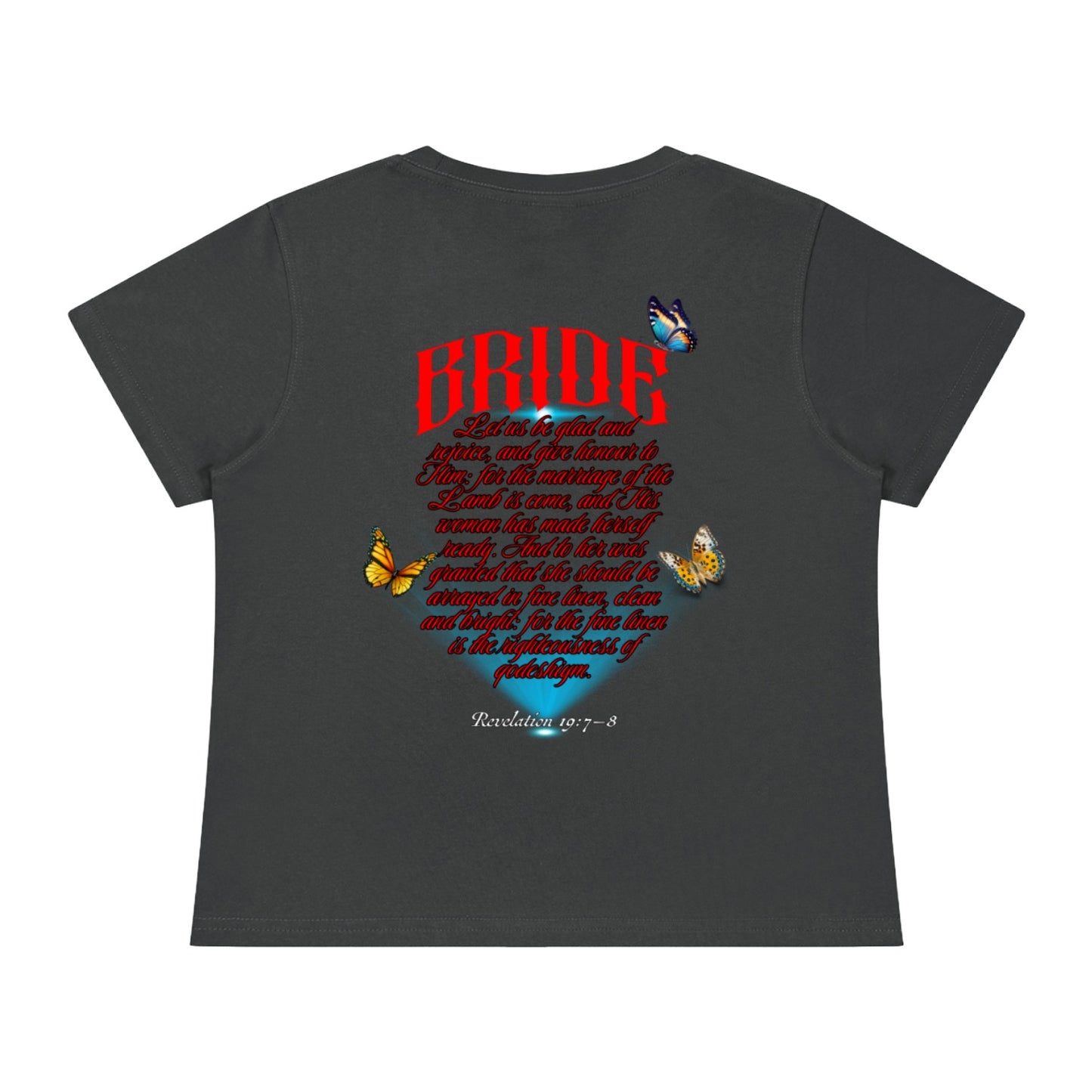 Marriage Of The Lamb Women's Solid Slim Fit T-Shirt