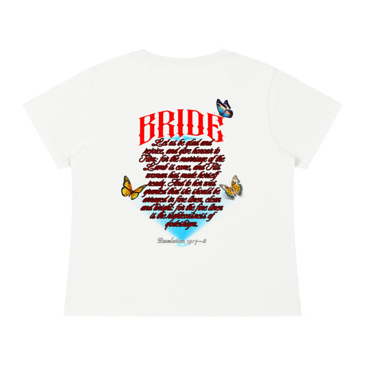 Marriage Of The Lamb Women's Solid Slim Fit T-Shirt