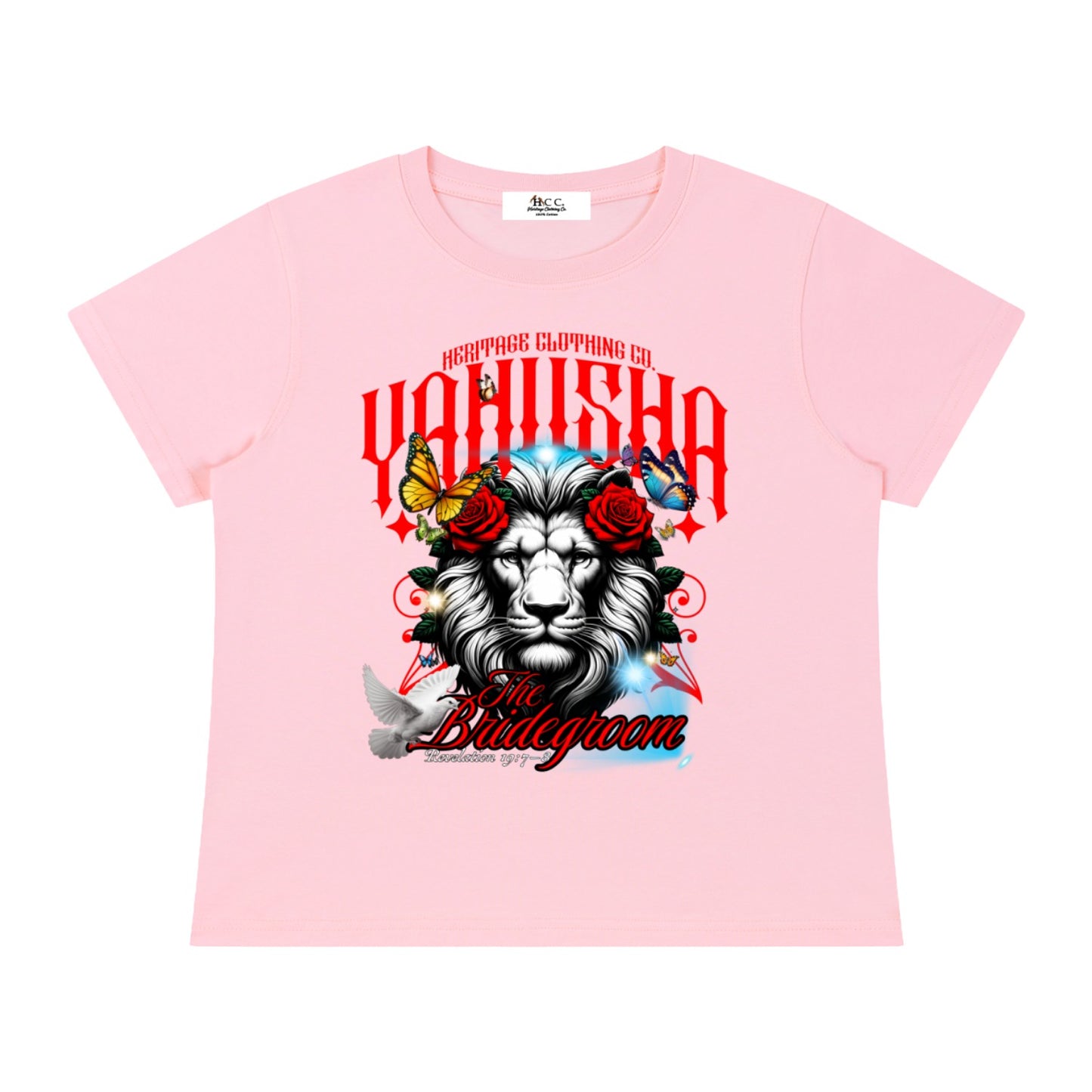 Marriage Of The Lamb Women's Solid Slim Fit T-Shirt