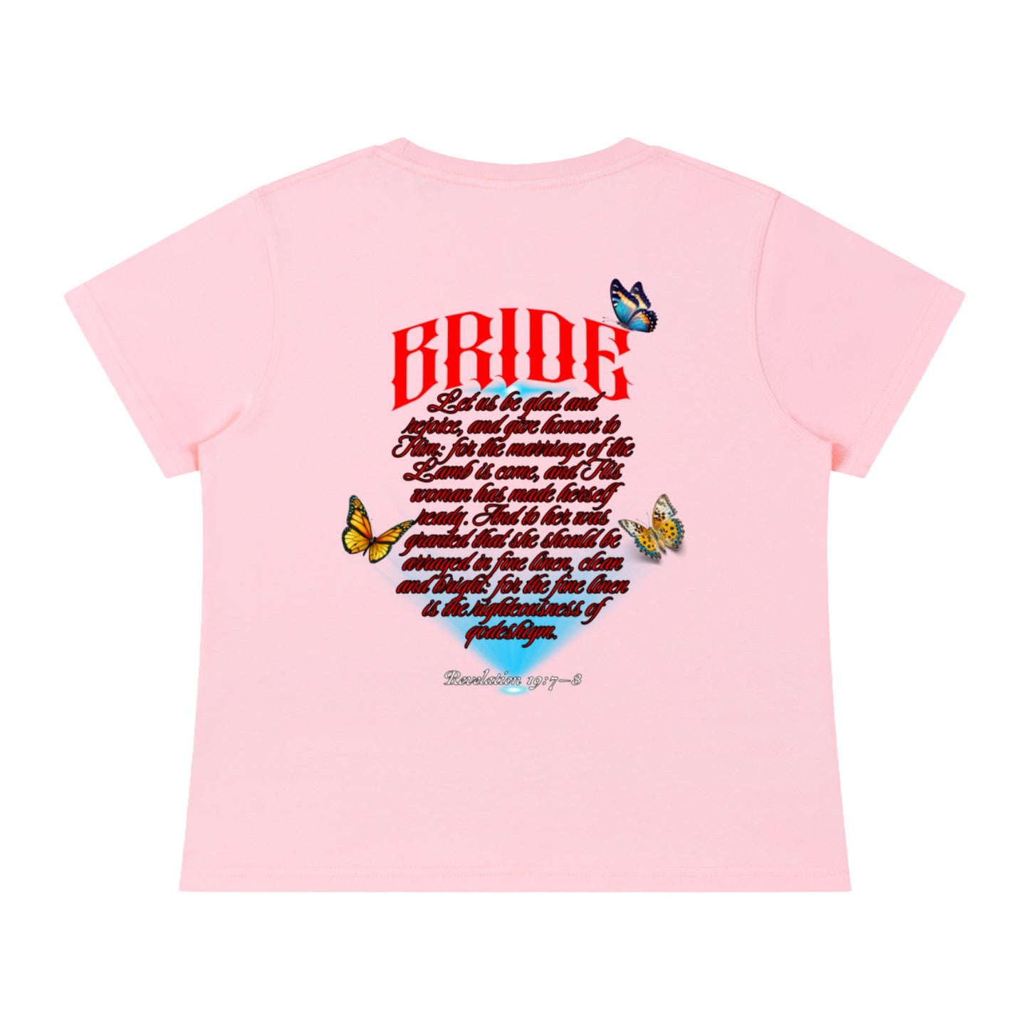 Marriage Of The Lamb Women's Solid Slim Fit T-Shirt
