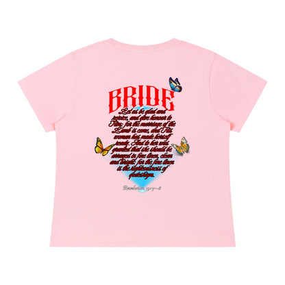 Marriage Of The Lamb Women's Solid Slim Fit T-Shirt