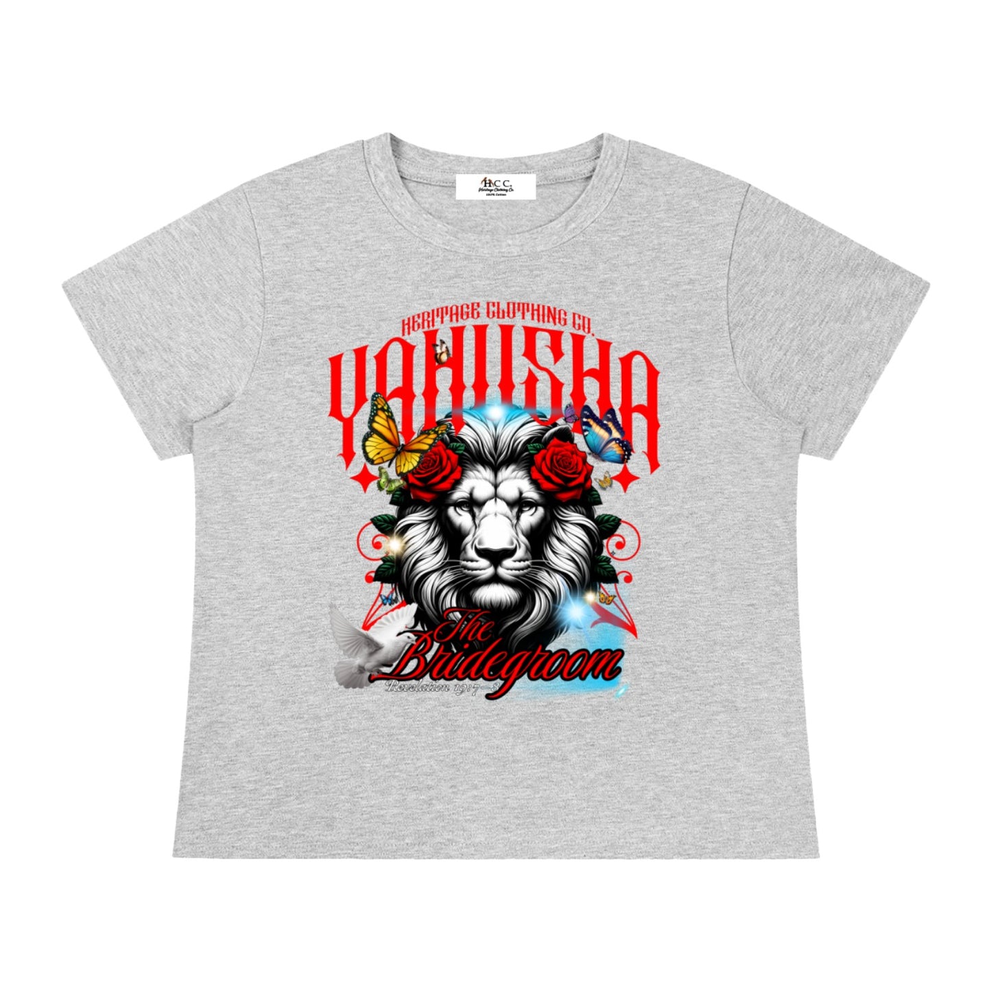 Marriage Of The Lamb Women's Solid Slim Fit T-Shirt