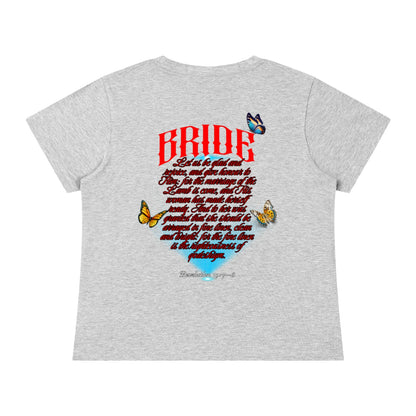 Marriage Of The Lamb Women's Solid Slim Fit T-Shirt