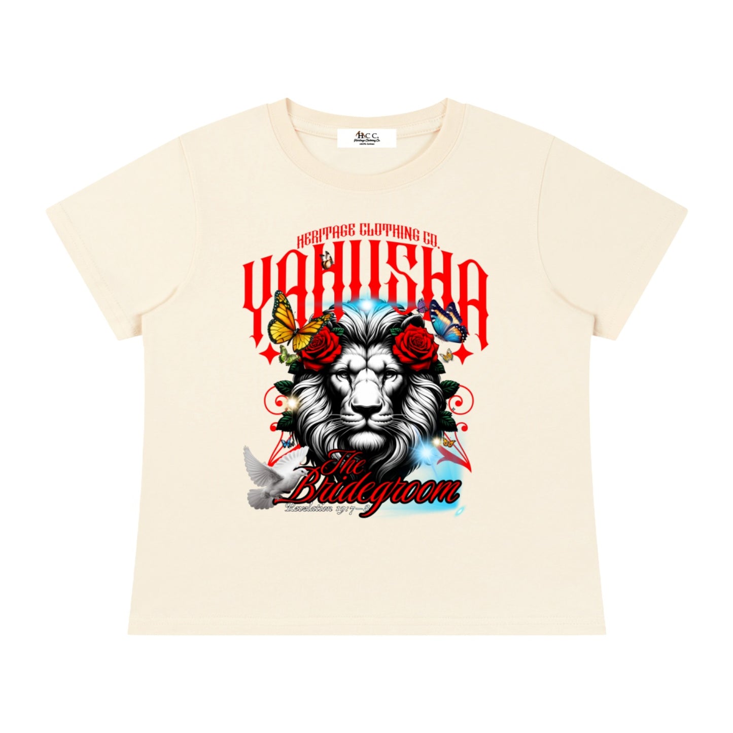 Marriage Of The Lamb Women's Solid Slim Fit T-Shirt