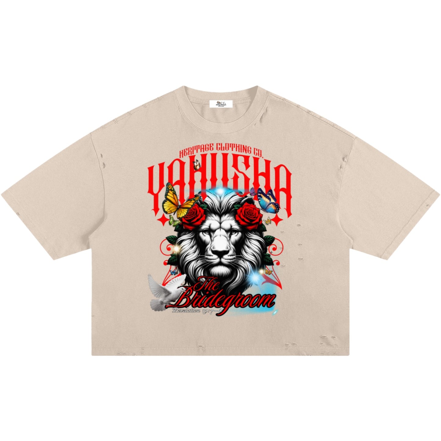 Marriage of The Lamb Ripped Boxy T-Shirt