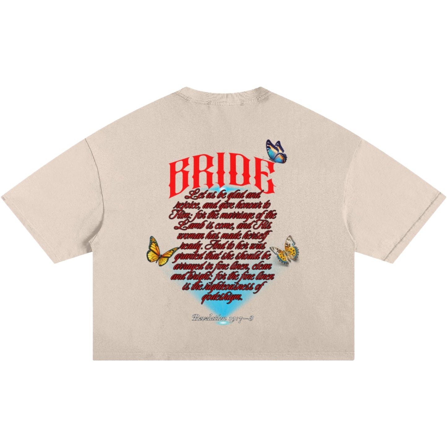 Marriage of The Lamb Ripped Boxy T-Shirt