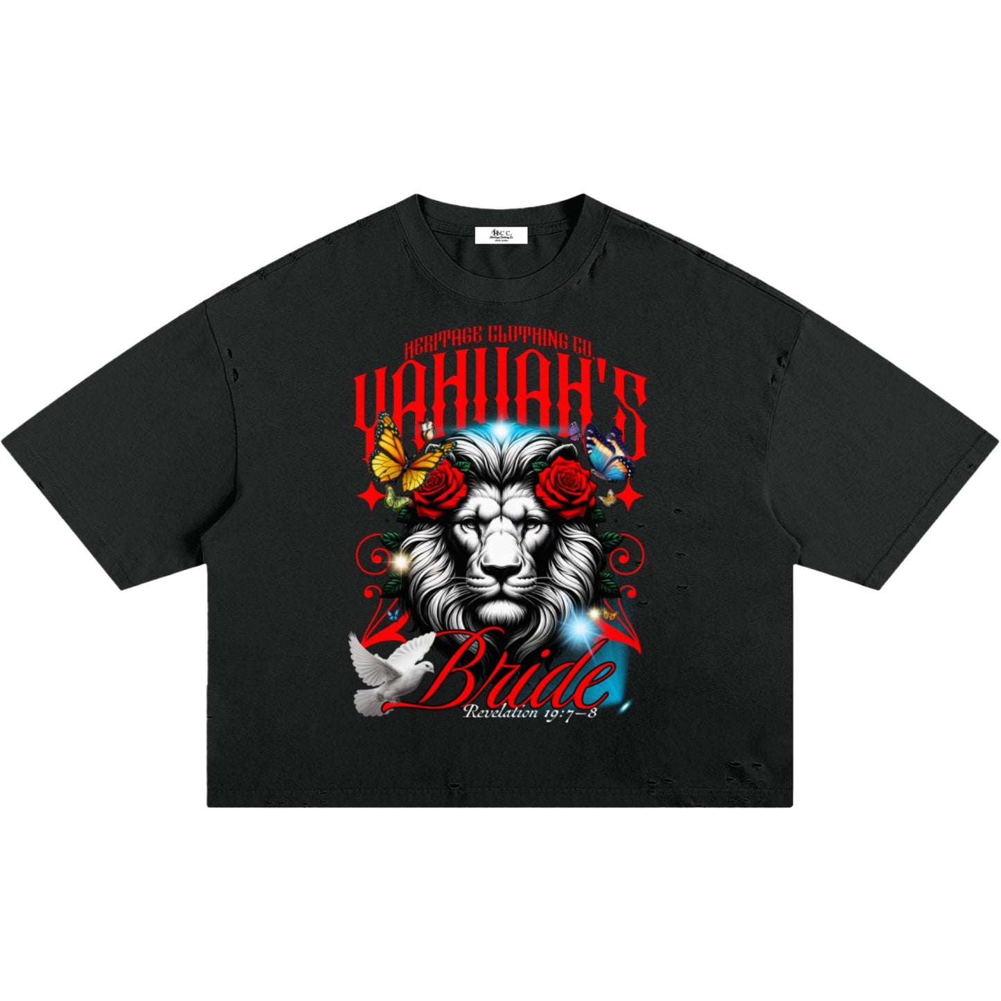 Marriage of The Lamb Ripped Boxy T-Shirt