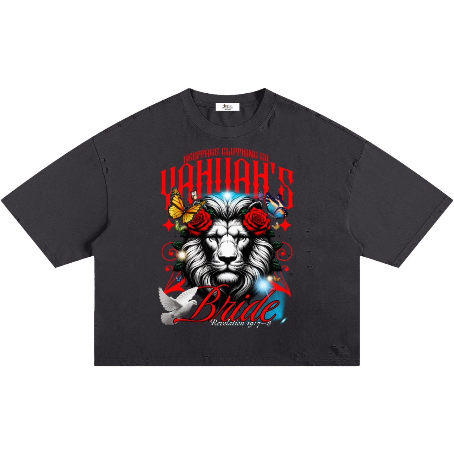 Marriage of The Lamb Ripped Boxy T-Shirt
