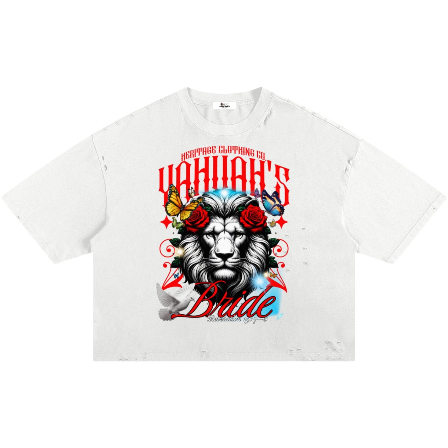 Marriage of The Lamb Ripped Boxy T-Shirt