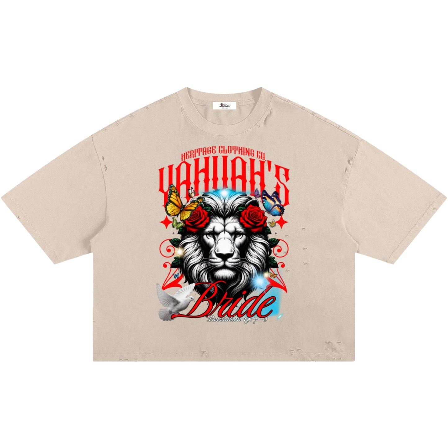 Marriage of The Lamb Ripped Boxy T-Shirt