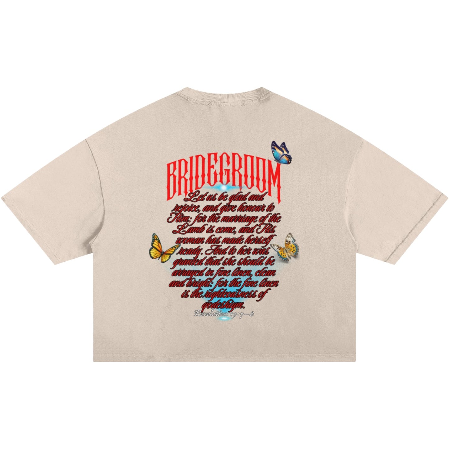Marriage of The Lamb Ripped Boxy T-Shirt