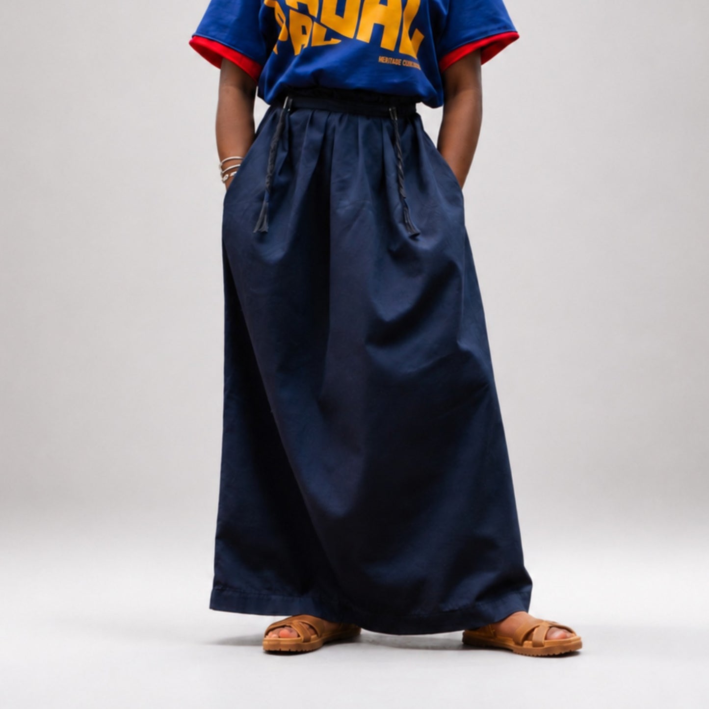 Heritage Essential Drawstring Maxi Skirt