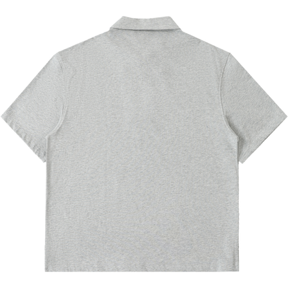 Men's Zipped Short-Sleeve Polo Shirt