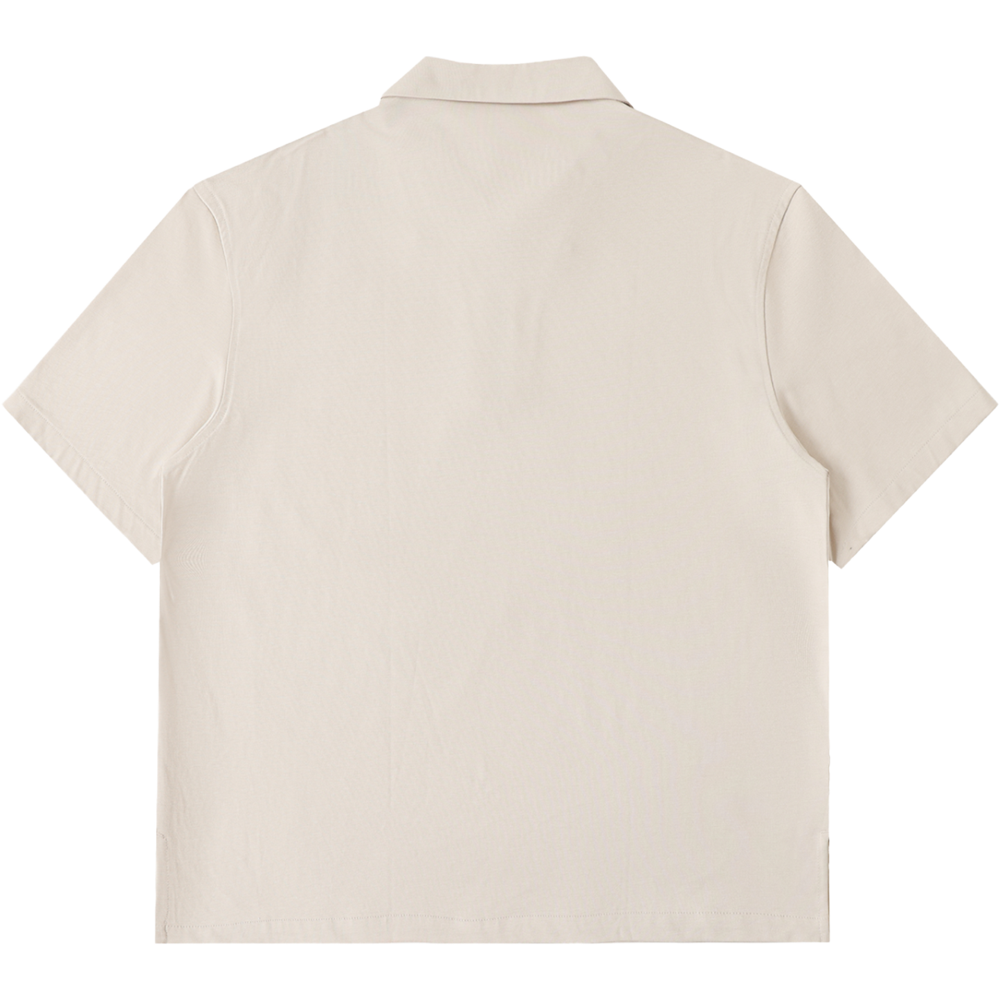 Men's Zipped Short-Sleeve Polo Shirt