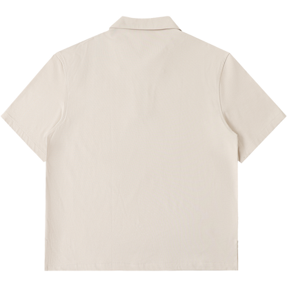 Men's Zipped Short-Sleeve Polo Shirt