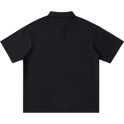 Men's One-Button Short-Sleeve Polo Shirt