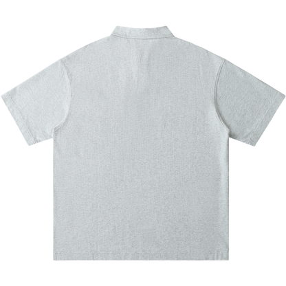 Men's One-Button Short-Sleeve Polo Shirt
