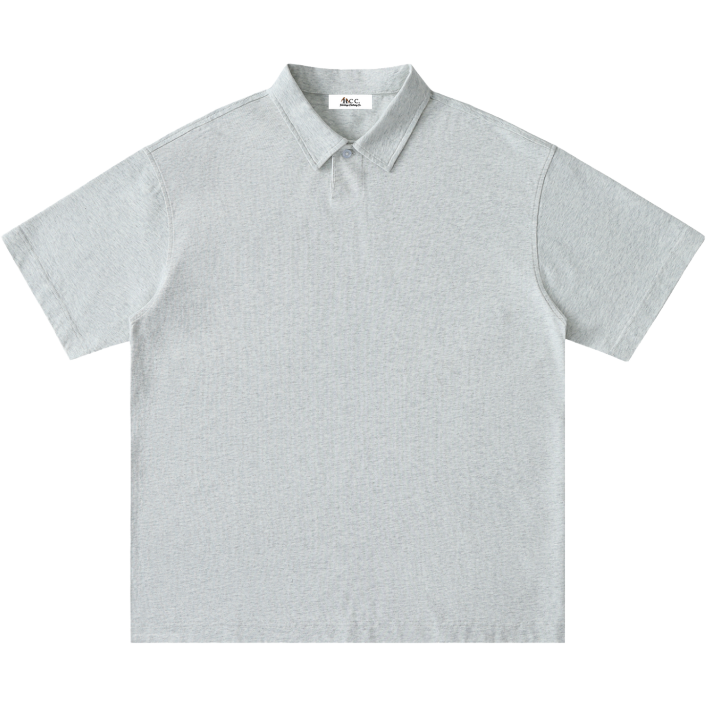 Men's One-Button Short-Sleeve Polo Shirt