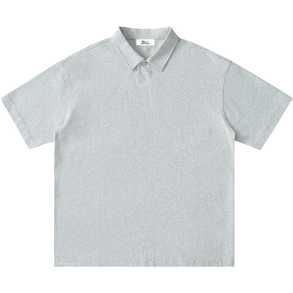 Men's One-Button Short-Sleeve Polo Shirt