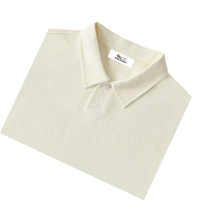 Men's One-Button Short-Sleeve Polo Shirt