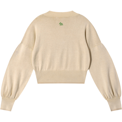 Natsarene Women's Cropped Sweater