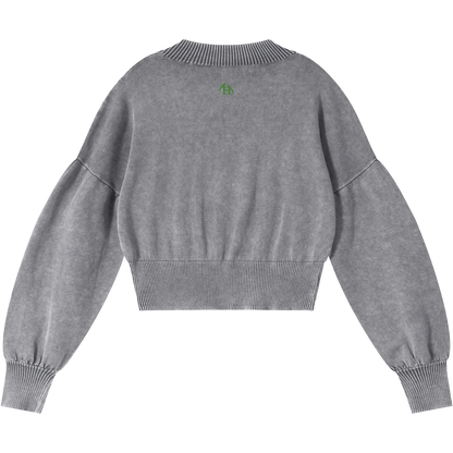 Natsarene Women's Cropped Sweater