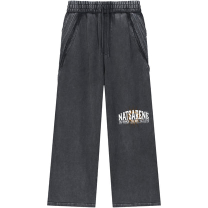 Natsarene Heritage Essential Raw-Edge Sweatpants