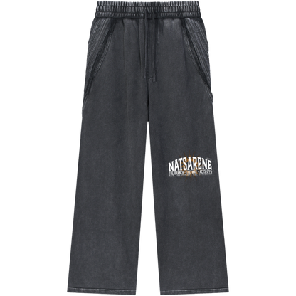 Natsarene Heritage Essential Raw-Edge Sweatpants