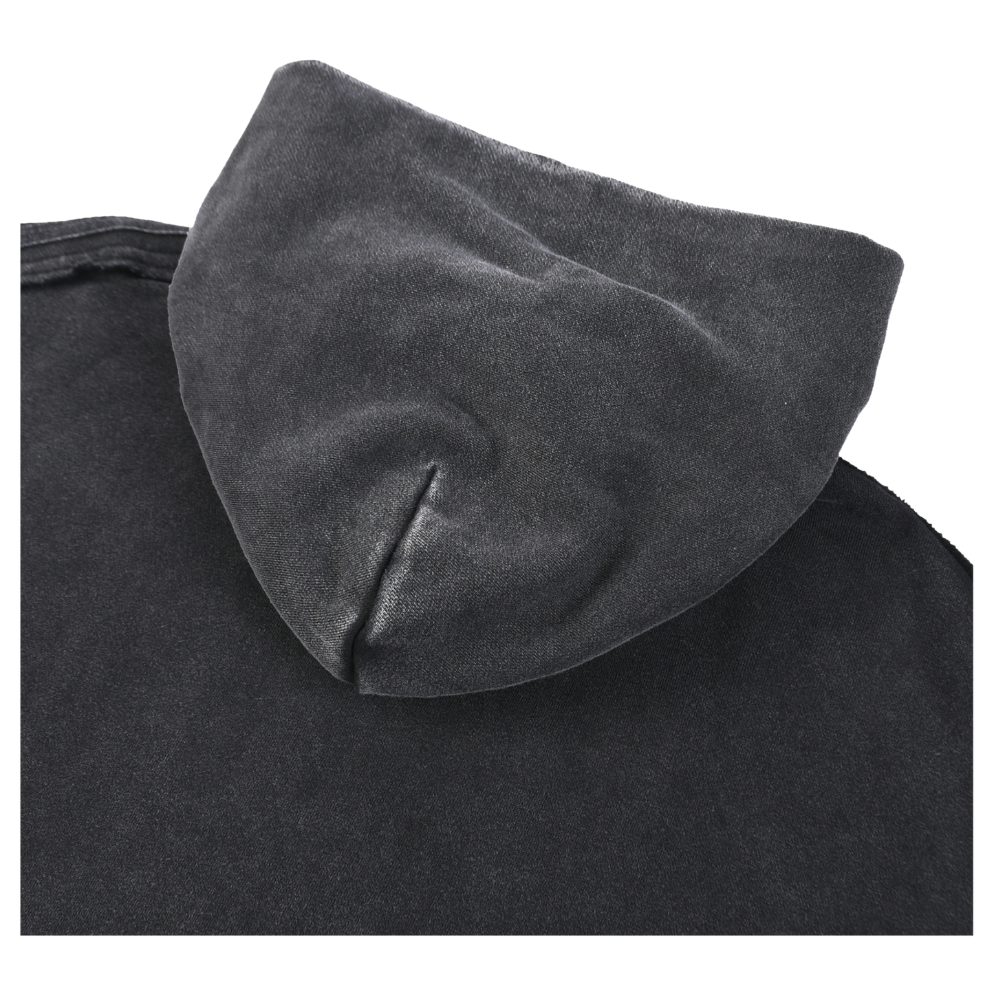 Natsarene Heritage Essential Raw-Edge Zip Hoodie