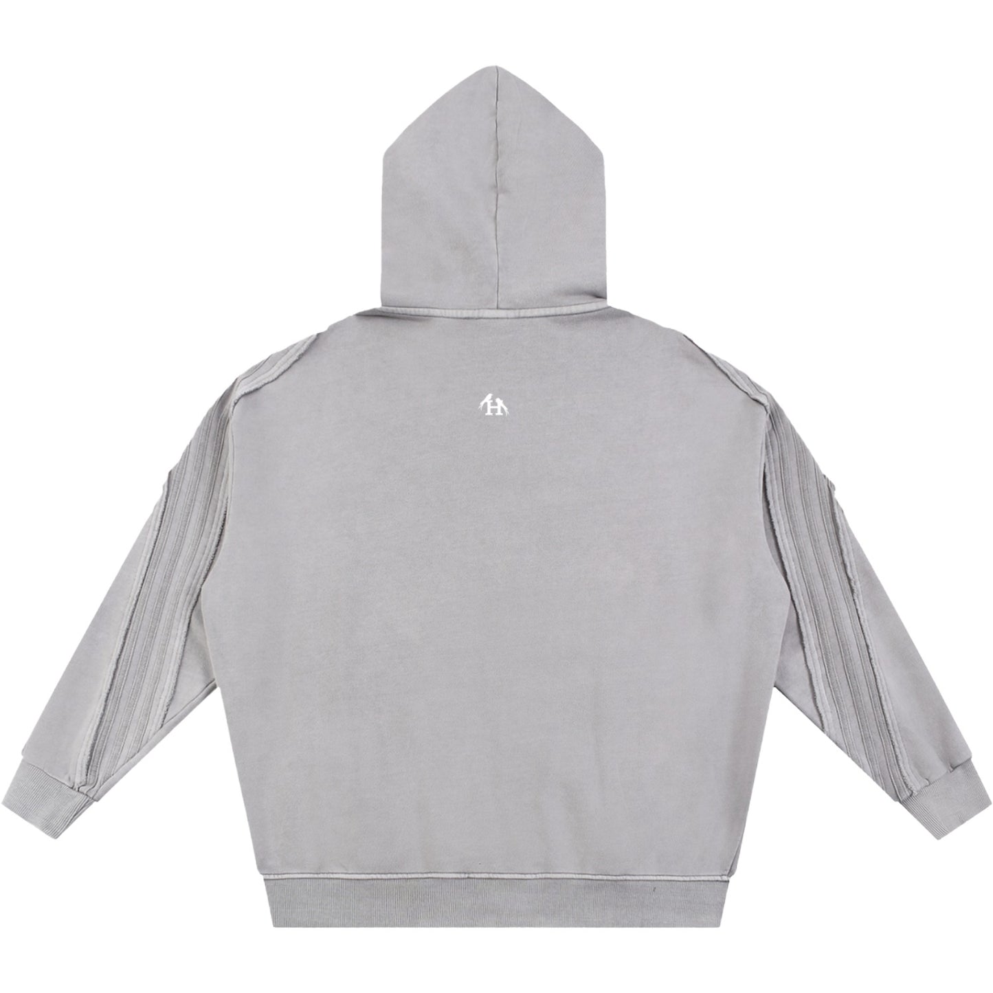 Natsarene Heritage Essential Raw-Edge Zip Hoodie