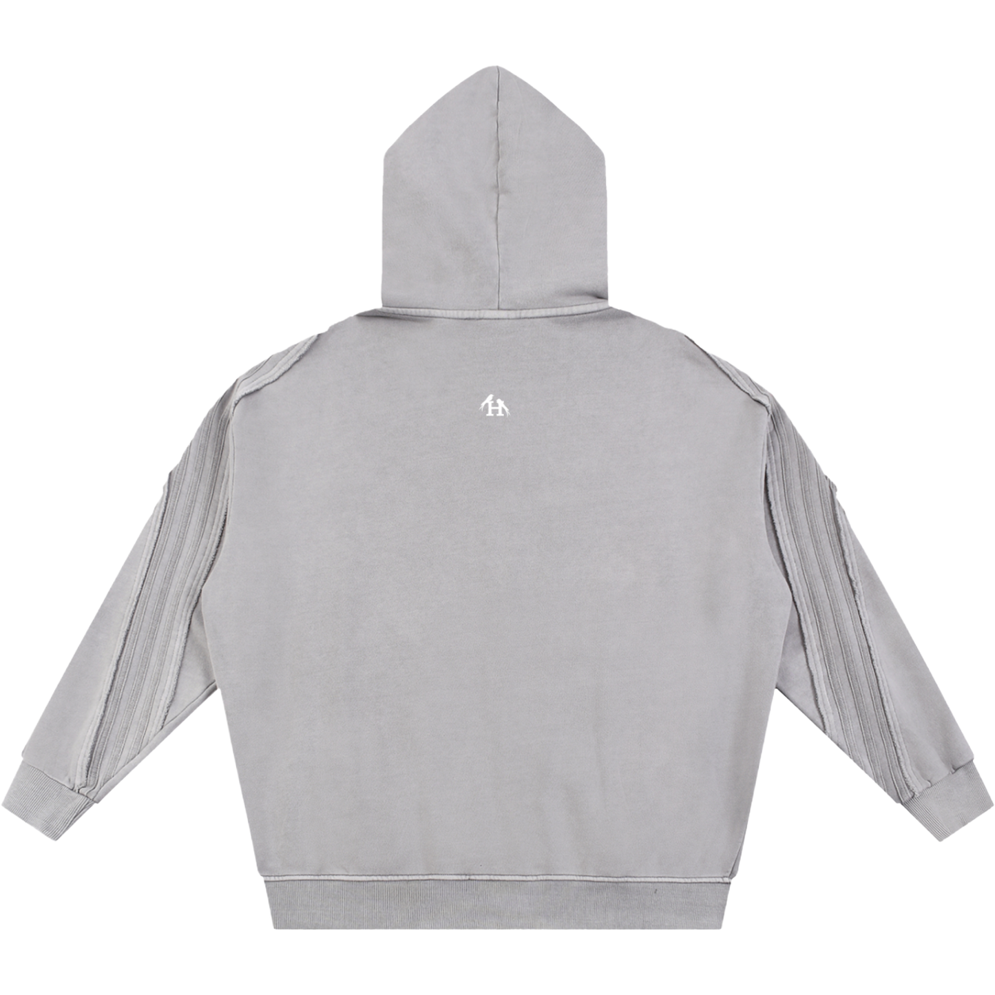 Natsarene Heritage Essential Raw-Edge Zip Hoodie