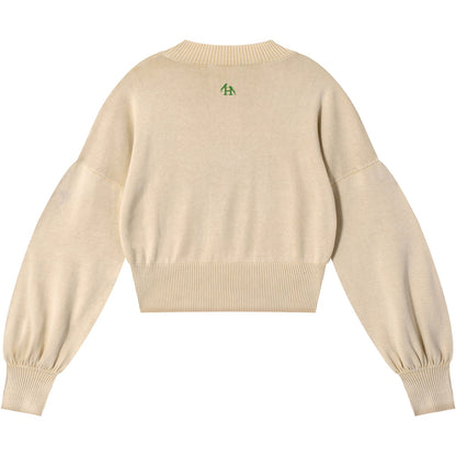 Natsarene Women's Cropped Sweater