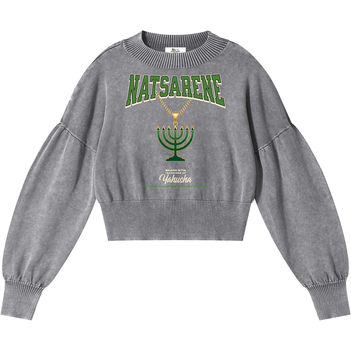 Natsarene Women's Cropped Sweater