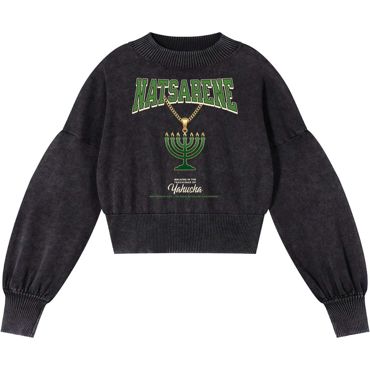 Natsarene Women's Cropped Sweater