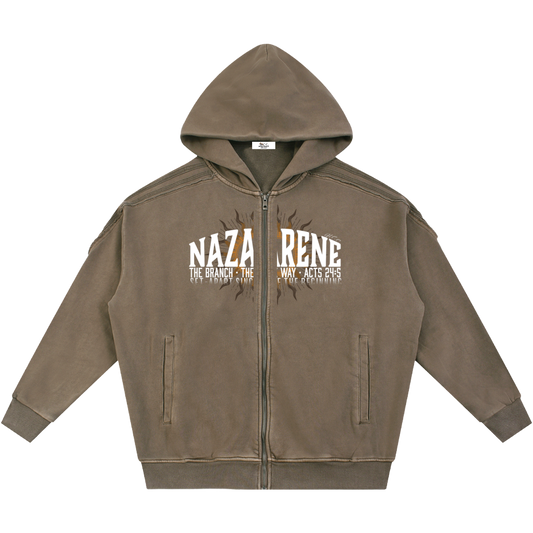 Nazarene Heritage Essential Raw-Edge Khaki Sweatsuit Bundle