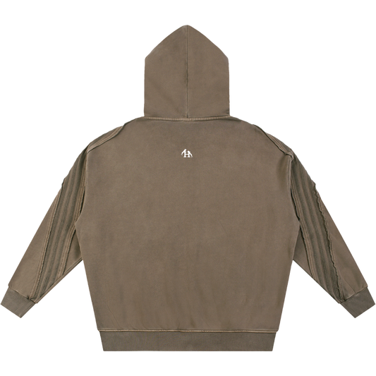 Nazarene Heritage Essential Raw-Edge Zip Hoodie