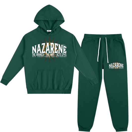 Nazarene Men's Eden Green Sweatsuit Bundle