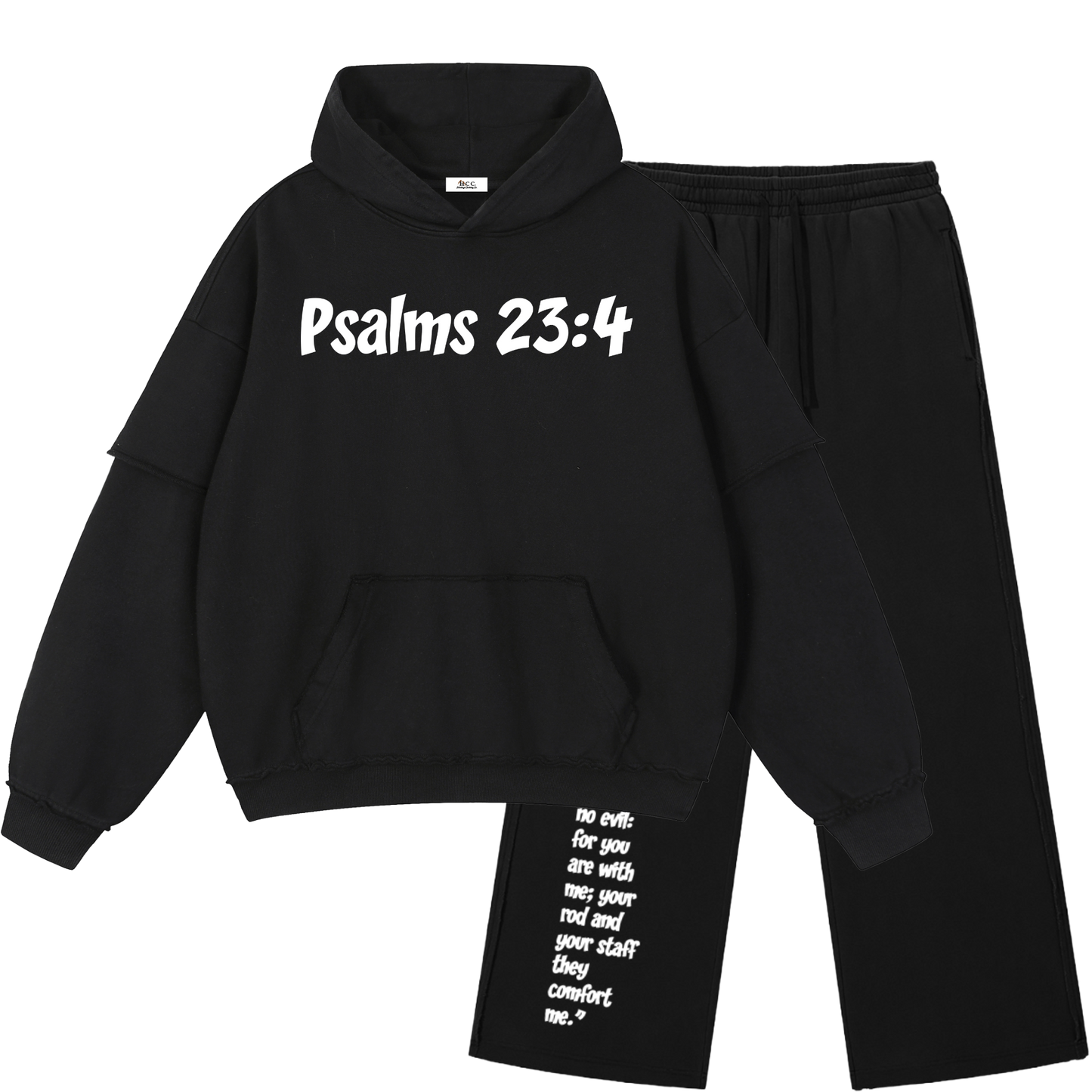 No Fear Raw Edge Black Sweatsuit Bundle