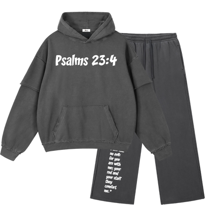 No Fear Raw Edge Dark Gray Sweatsuit Bundle