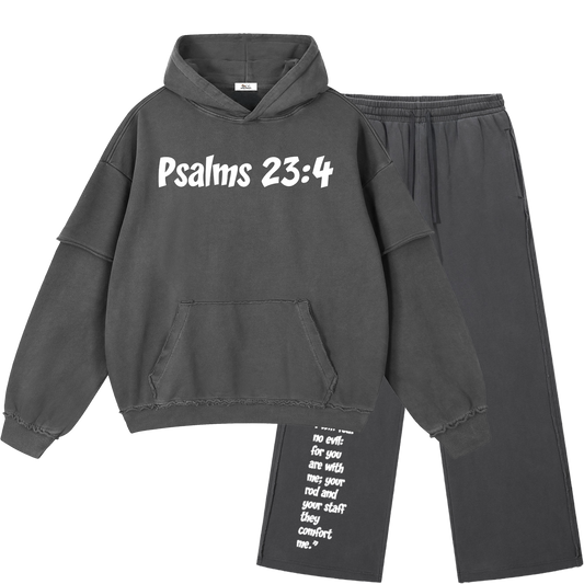 No Fear Raw Edge Dark Gray Sweatsuit Bundle