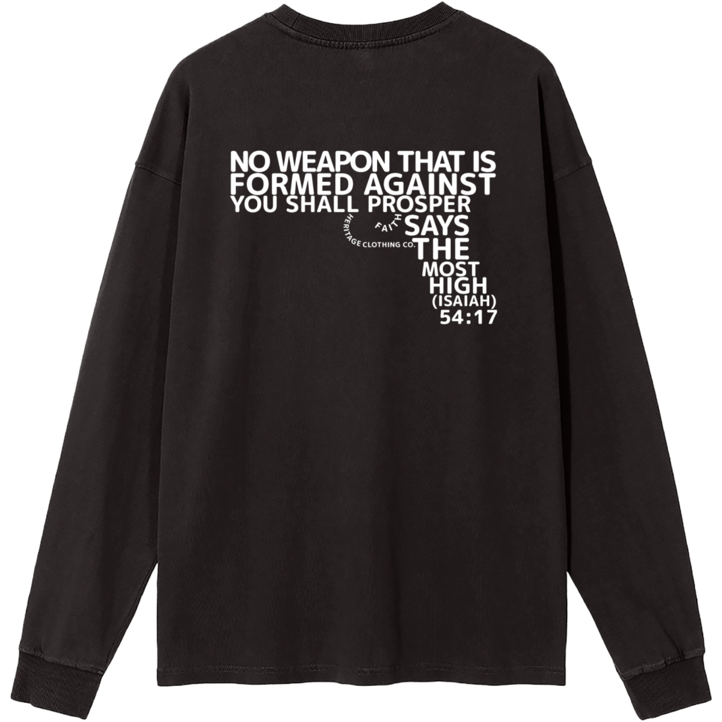 No Weapon: Armed Promise Women's Essential Long-Sleeve T-Shirt