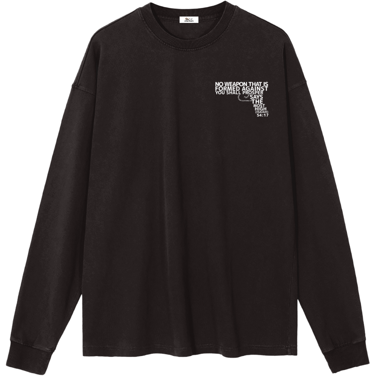 No Weapon: Armed Promise Women's Essential Long-Sleeve T-Shirt