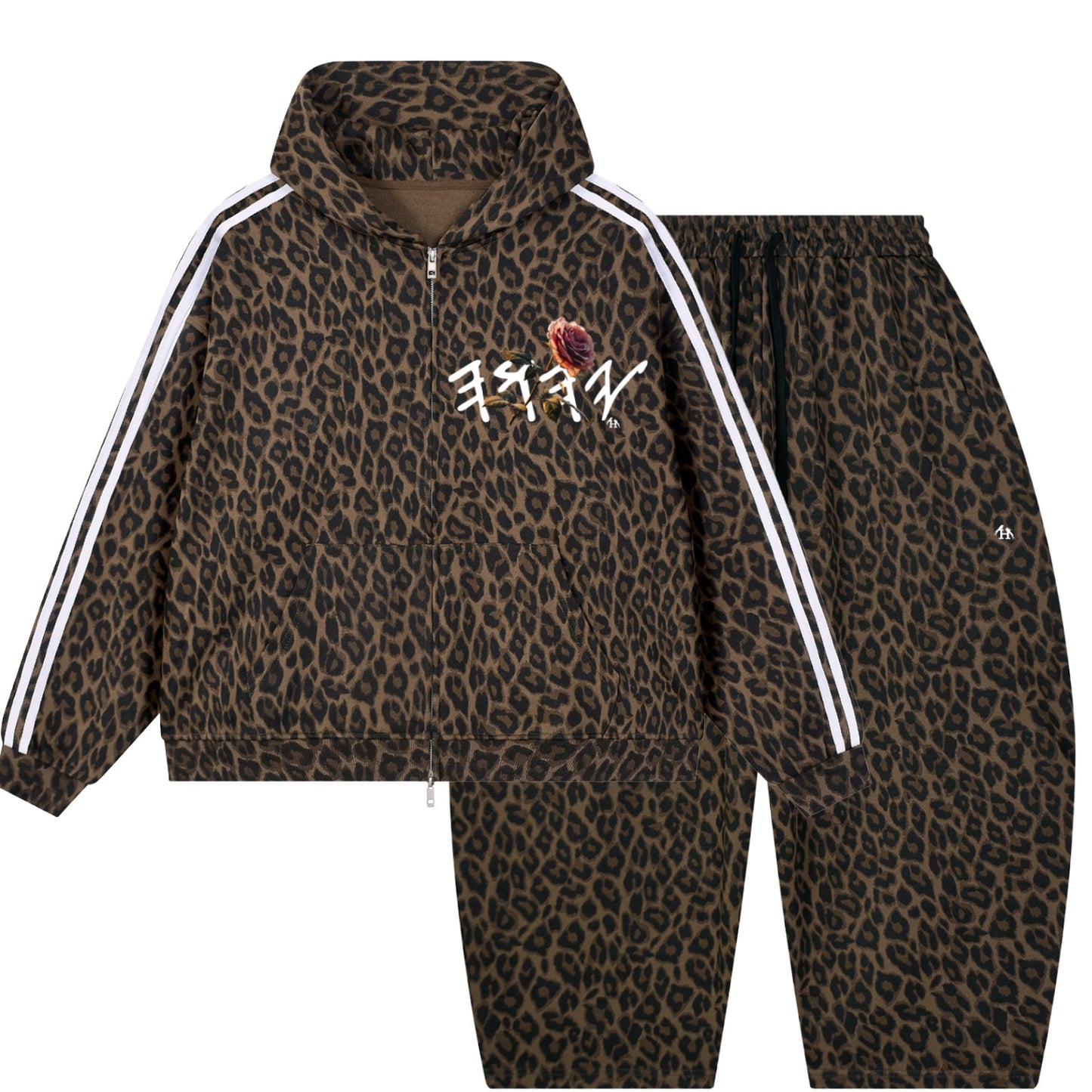 Peace Purity and Presence Paleo Women's Brown Leopard Sweatsuit