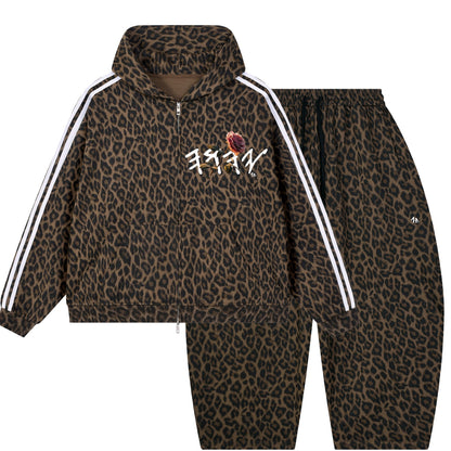 Peace Purity and Presence Paleo Women's Brown Leopard Sweatsuit