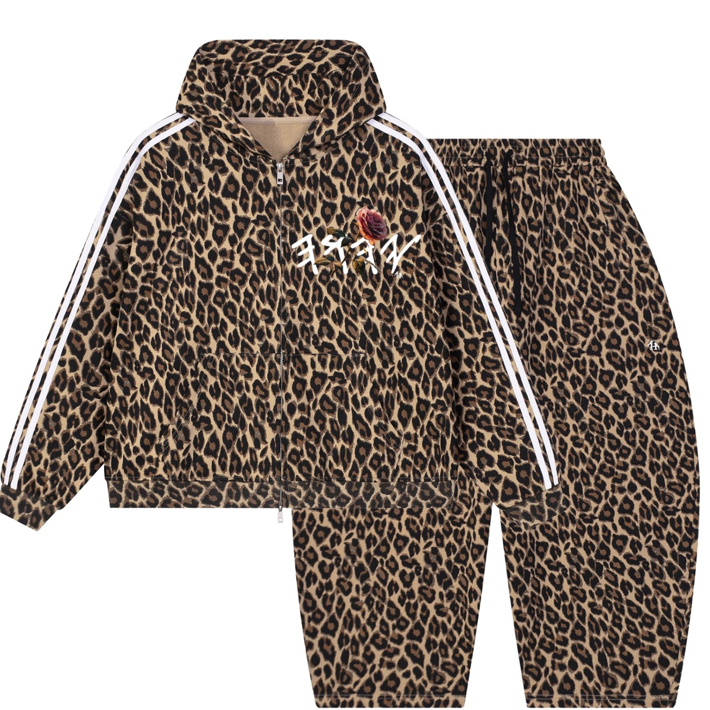 Peace Purity and Presence Paleo Women's Coffee Leopard Sweatsuit