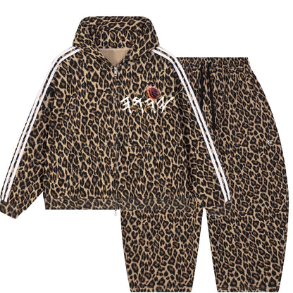 Peace Purity and Presence Paleo Women's Coffee Leopard Sweatsuit