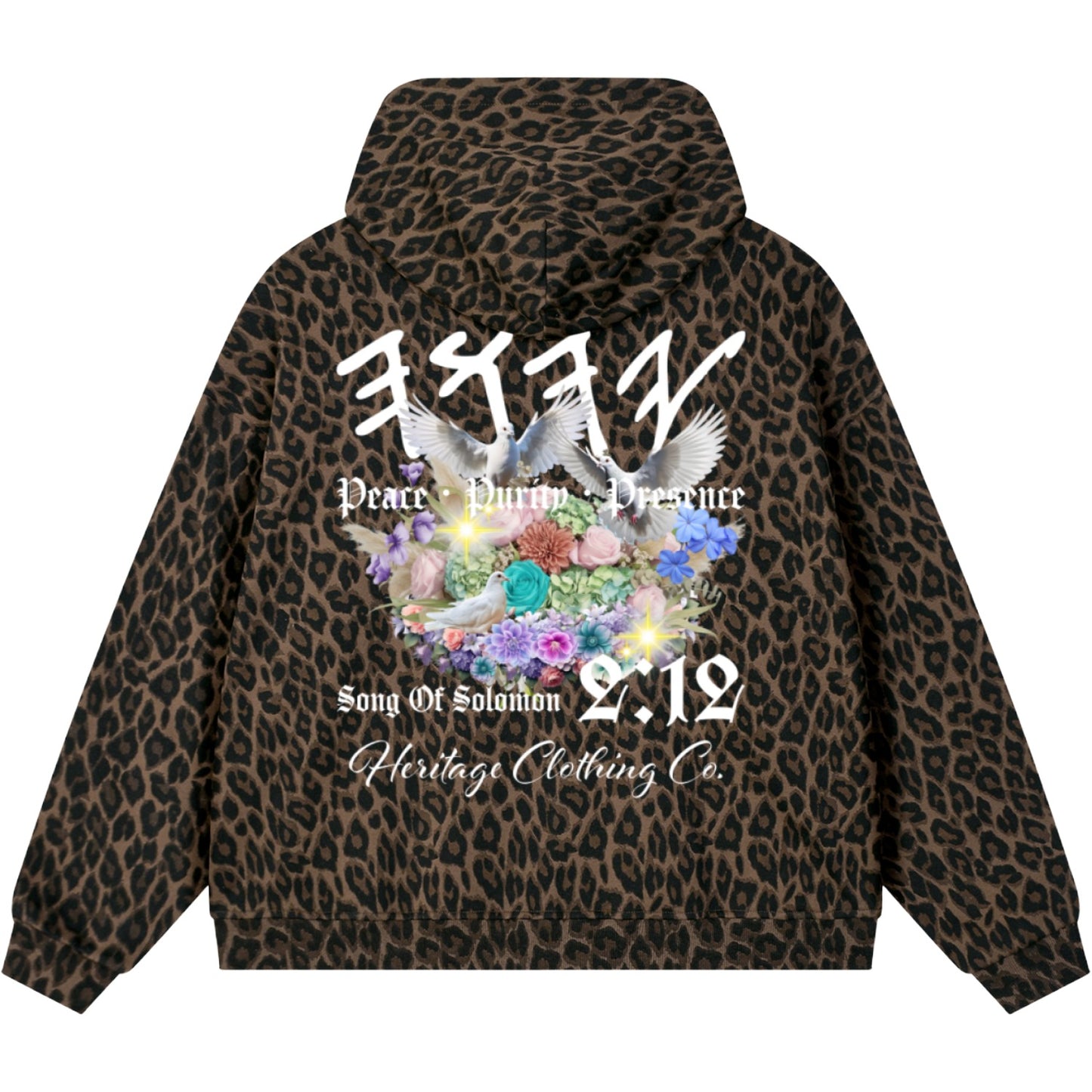 Peace Purity and Presence Paleo Women's Brown Leopard Sweatsuit