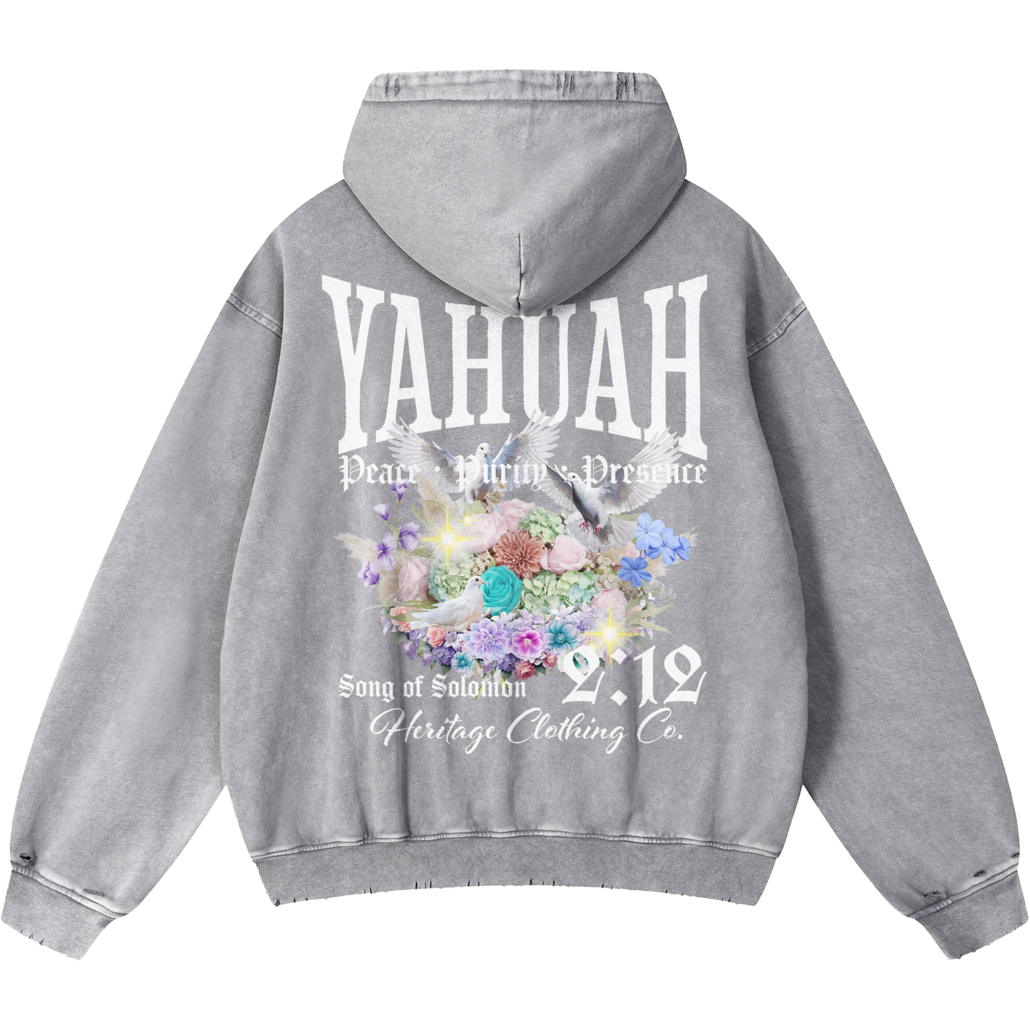 Peace Purity and Presence Women's Light Gray Vintage Heavyweight Sweatsuit Bundle